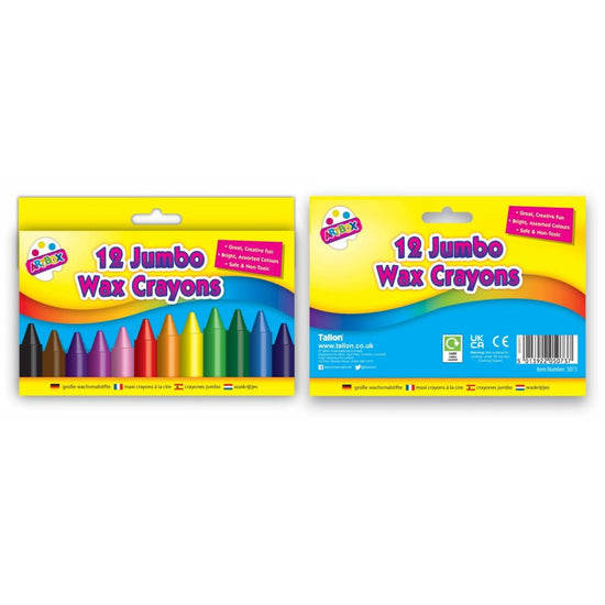 12 Wax Crayons Jumbo