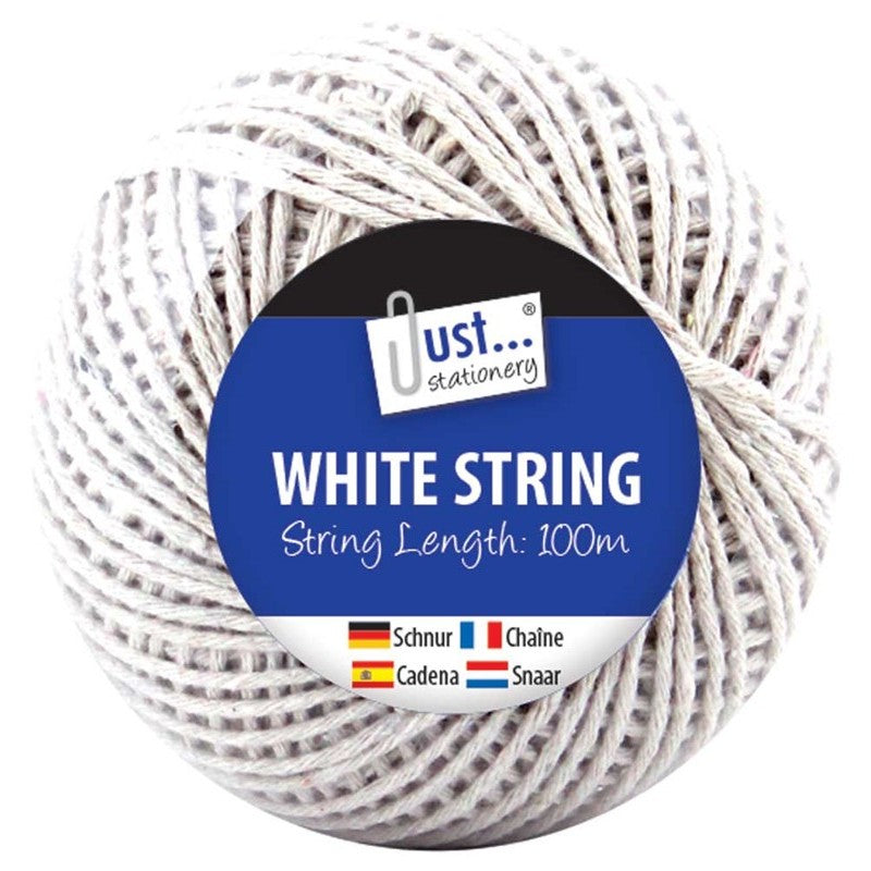 100M Ball of White String - Tiger Feet Ireland