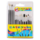 15pcs Artist's Brushes - Tiger Feet Ireland