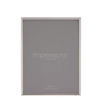 Silverplated Photo Frame Plain Thin Edge 6" x 8" - Tiger Feet Ireland
