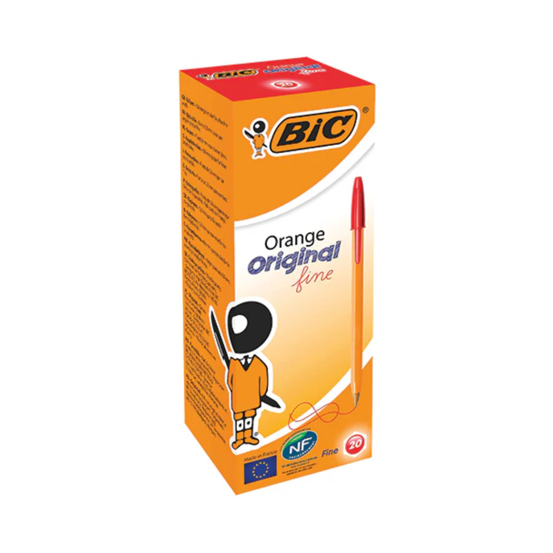 20pk BIC Orange Fine Red - Tiger Feet Ireland