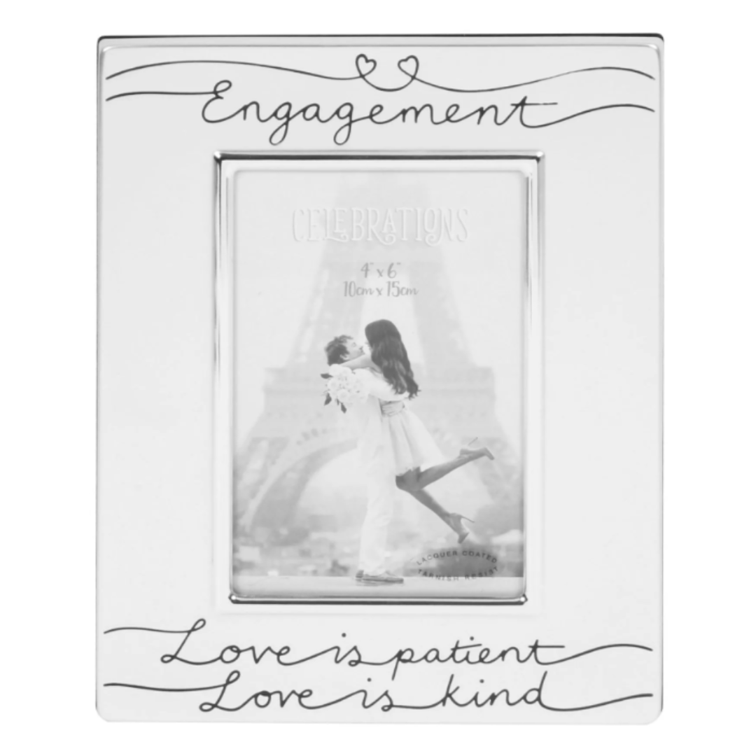 Love Is Patient Frame 4"x6" Engagement - Tiger Feet Ireland