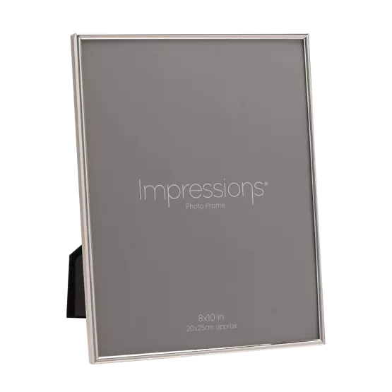Silverplated Photo Frame Oblong Thin 8"x10" - Tiger Feet Ireland