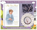 Communion Gift Set Hardback Book/Rosary/Rosette - Tiger Feet Ireland