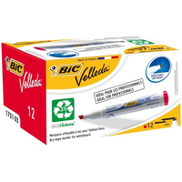 12pk BIC Velleda 1751 Whiteboard Marker Red - Tiger Feet Ireland