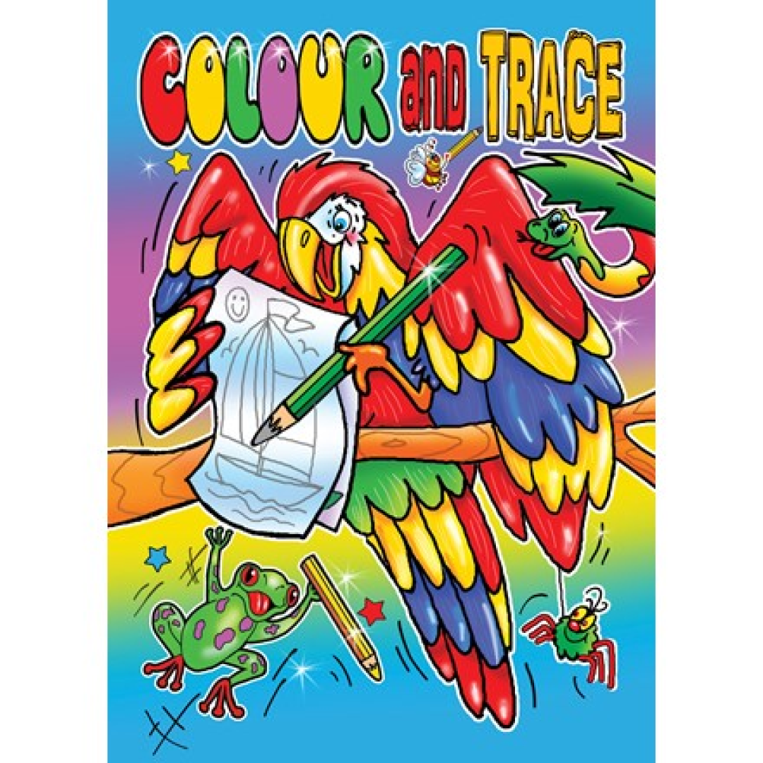 12pk Colour And Trace Book 4asstd - Tiger Feet Ireland