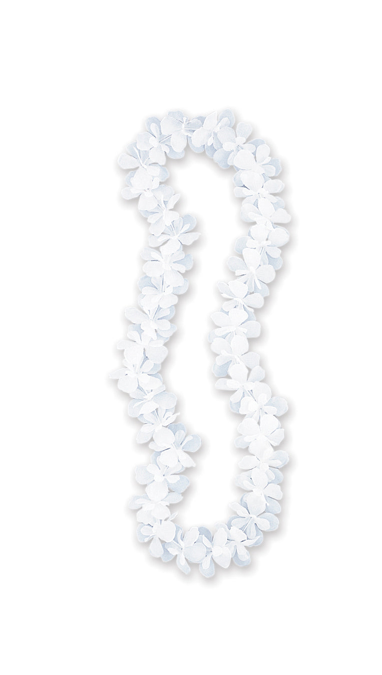 Flower Lei 40in White - Tiger Feet Ireland