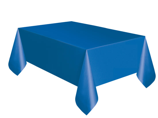 Plastic Tablecover 54x108" Royal Blue