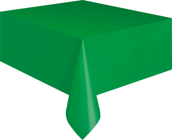 Plastic Tablecover 54x108" Emerald Green