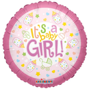 Foil Balloon 18" Round It's A Girl - Tiger Feet Ireland