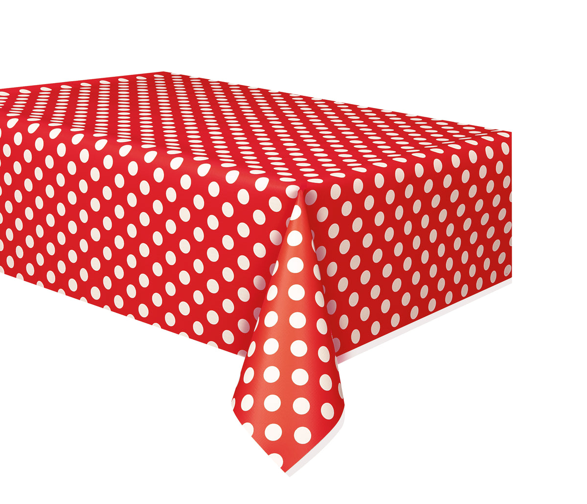 Plastic Tablecover 54x108" Ruby Red Dots - Tiger Feet Ireland