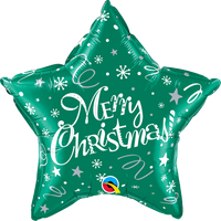 Foil Balloon 20" Star Merry Christmas - Tiger Feet Ireland