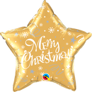 Foil Balloon 20" Star Merry Christmas - Tiger Feet Ireland