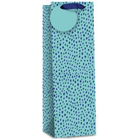 6pk Giftbags Bottle Blue Small Dots - Tiger Feet Ireland