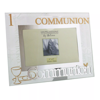 Glass Frame 3D Words 6" x 4" Communion - Tiger Feet Ireland