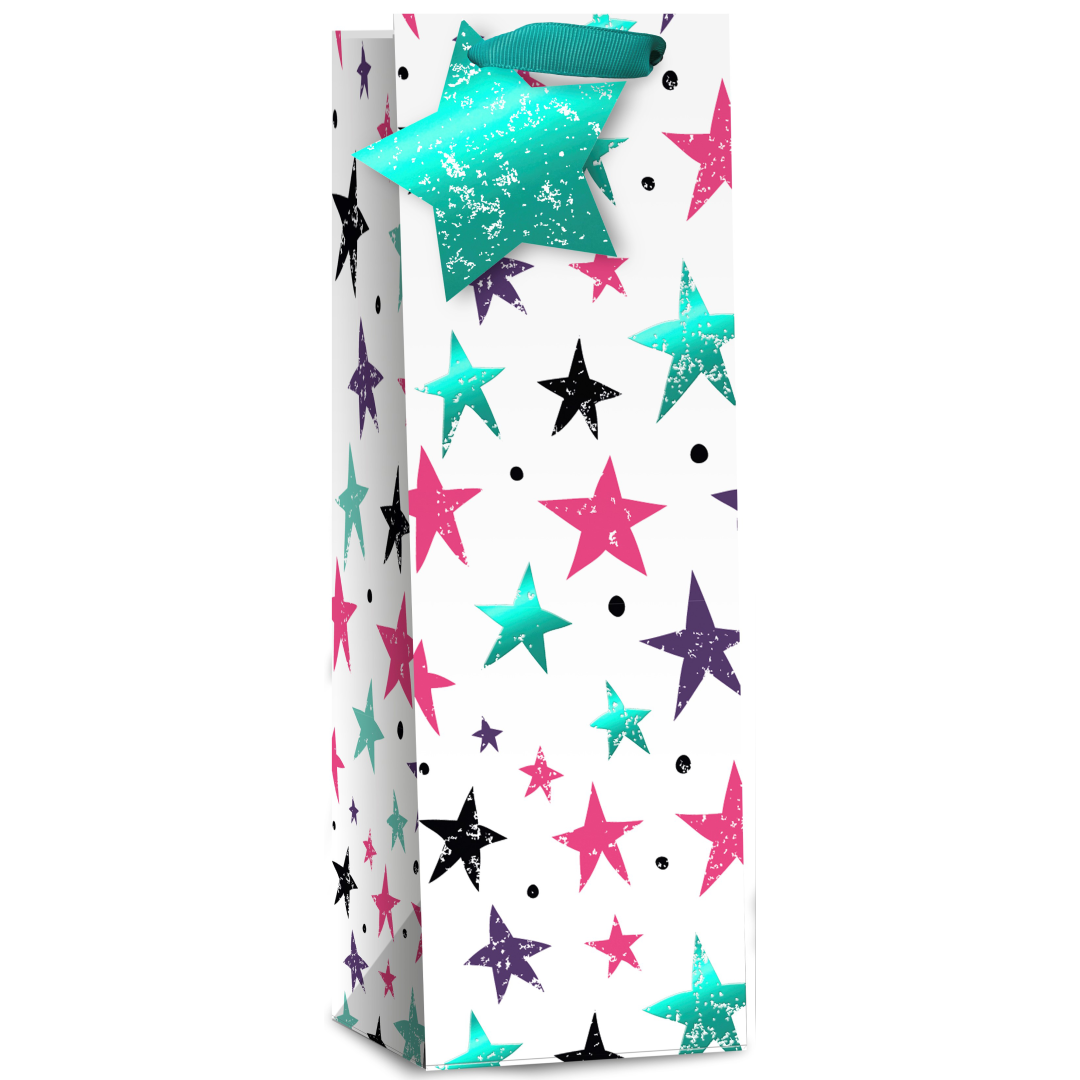 6pk Giftbags Bottle Stars - Tiger Feet Ireland