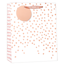 6pk Giftbags Medium Rose Gold Dots - Tiger Feet Ireland