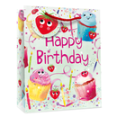 6pk Giftbags Large Happy Birthday Cup Cake - Tiger Feet Ireland