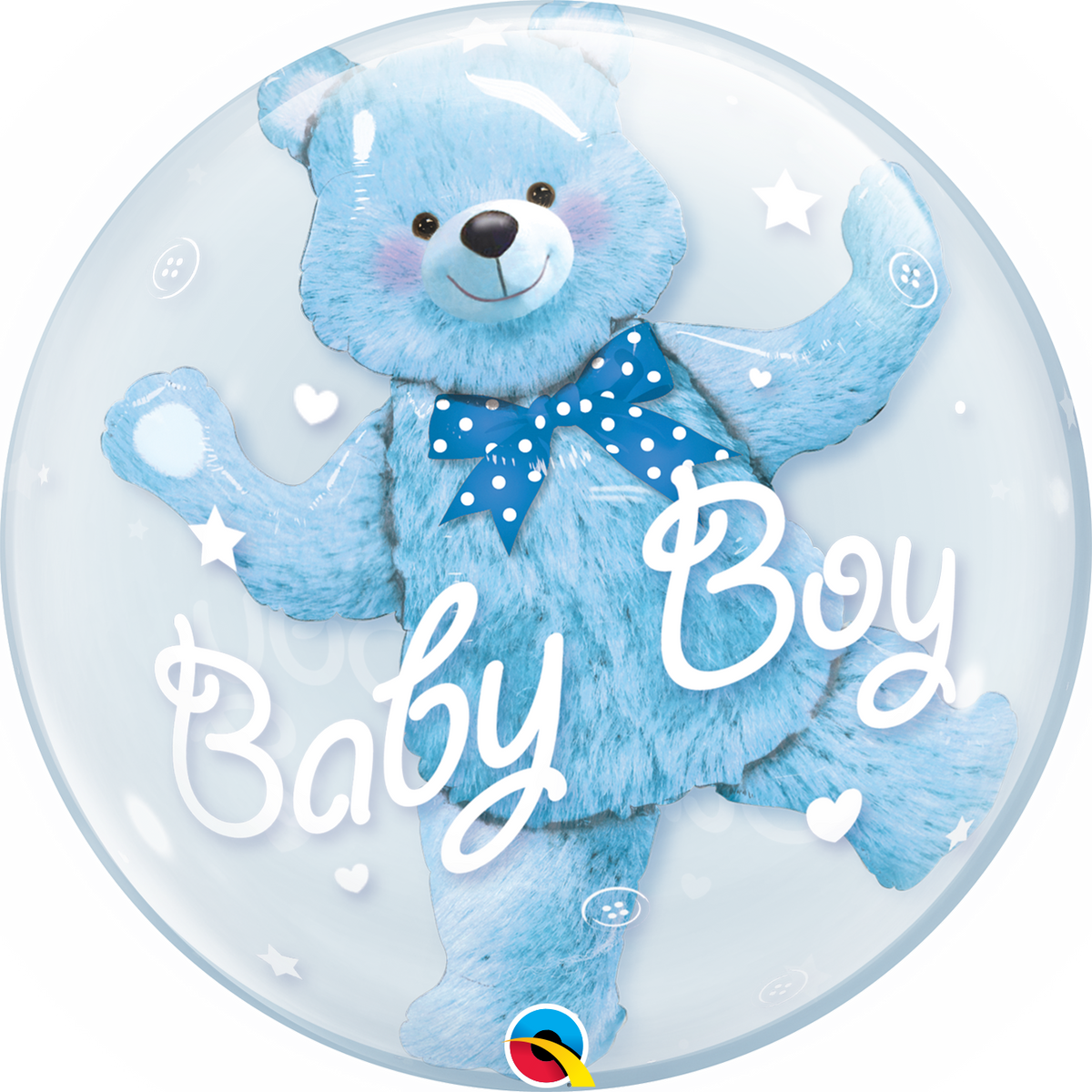 Bubble Balloon 24" Baby Blue Bear - Tiger Feet Ireland