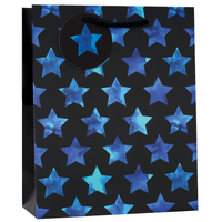 6pk Giftbags Large Dark Blue Stars - Tiger Feet Ireland