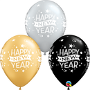 25ct Latex Balloons 11" Happy New Year Confetti - Tiger Feet Ireland