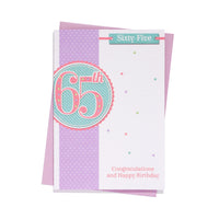 6pk Cards C50 Birthday Age 65 - Tiger Feet Ireland