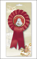 6pk Confirmation Rosette Pearl Medal - Tiger Feet Ireland