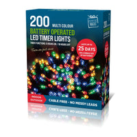 Timer LED Lights 200 Multicolour