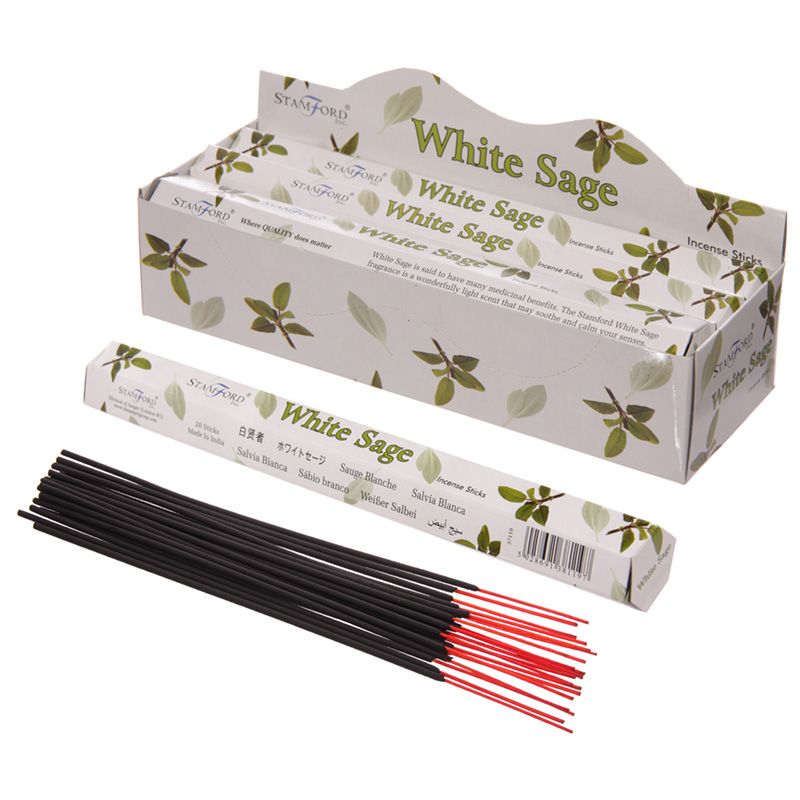 6pk Stamford Incense Sticks White Sage - Tiger Feet Ireland