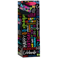 6pk Giftbags Bottle Happy Birthday - Tiger Feet Ireland