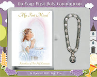 Communion Gift Set Book/Rosary Bracelet - Tiger Feet Ireland