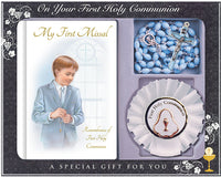 Communion Gift Set Hardback Book/Rosary/Rosette - Tiger Feet Ireland