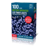 LED Timer Lights 100 Blue