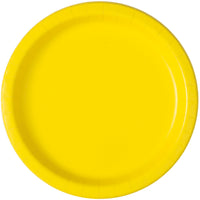 16ct Paper Plates 9" Round Neon Yellow - Tiger Feet Ireland