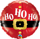 Foil Balloon 18" Round Ho Ho Ho Santas Belt - Tiger Feet Ireland