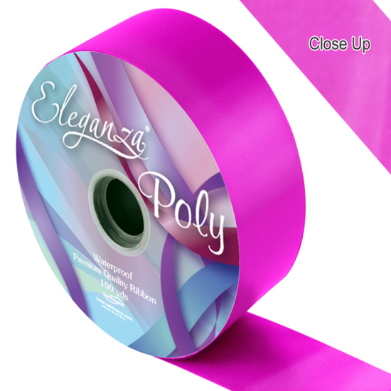 Eleganza Rbbn 5cm x 91m Fuchsia