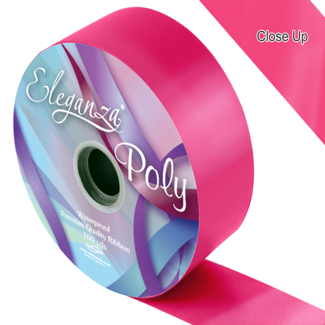 Eleganza Rbbn 5cm x 91m Deep Cerise - Tiger Feet Ireland