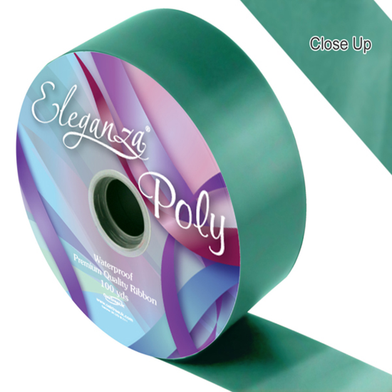 Eleganza Rbbn 5cm x 91m Em Green