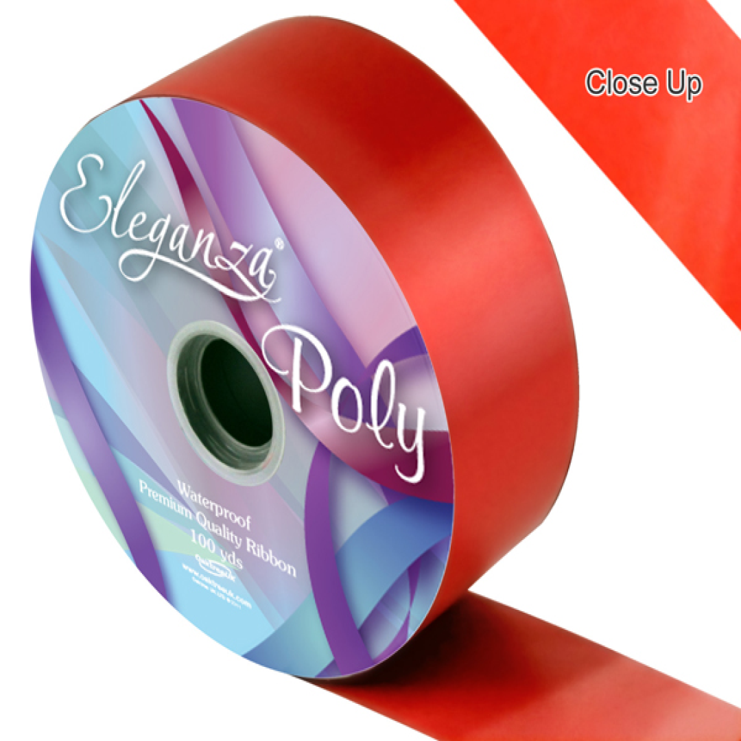 Eleganza Rbbn 5cm x 91m Red - Tiger Feet Ireland