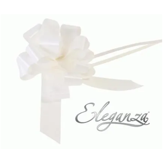 30ct Pull Bows 3cm White