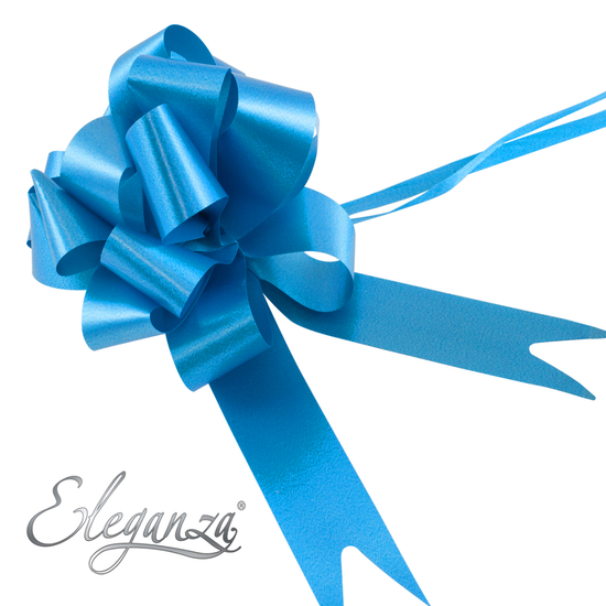 30ct Pull Bows 3cm Turquoise