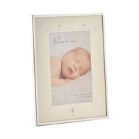 Bambino Silverplated Phot Frame Christening 4"x6" - Tiger Feet Ireland
