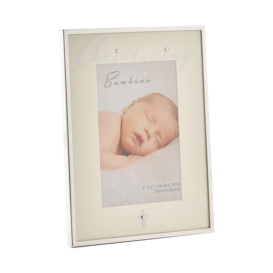 Bambino Silverplated Phot Frame Christening 4"x6