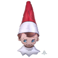 Foil Balloon 38" Supershape Elf on the Shelf - Tiger Feet Ireland