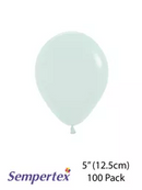 Sempertex Pastel Matte Green 5" Latex Balloons 100