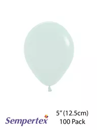 Sempertex Pastel Matte Green 5" Latex Balloons 100