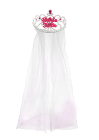 Bride to Be Tiara with Veil - Tiger Feet Ireland