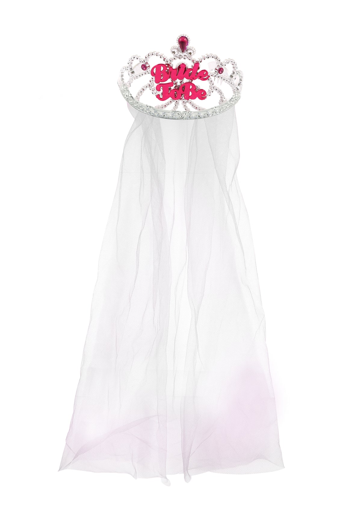 Bride to Be Tiara with Veil - Tiger Feet Ireland