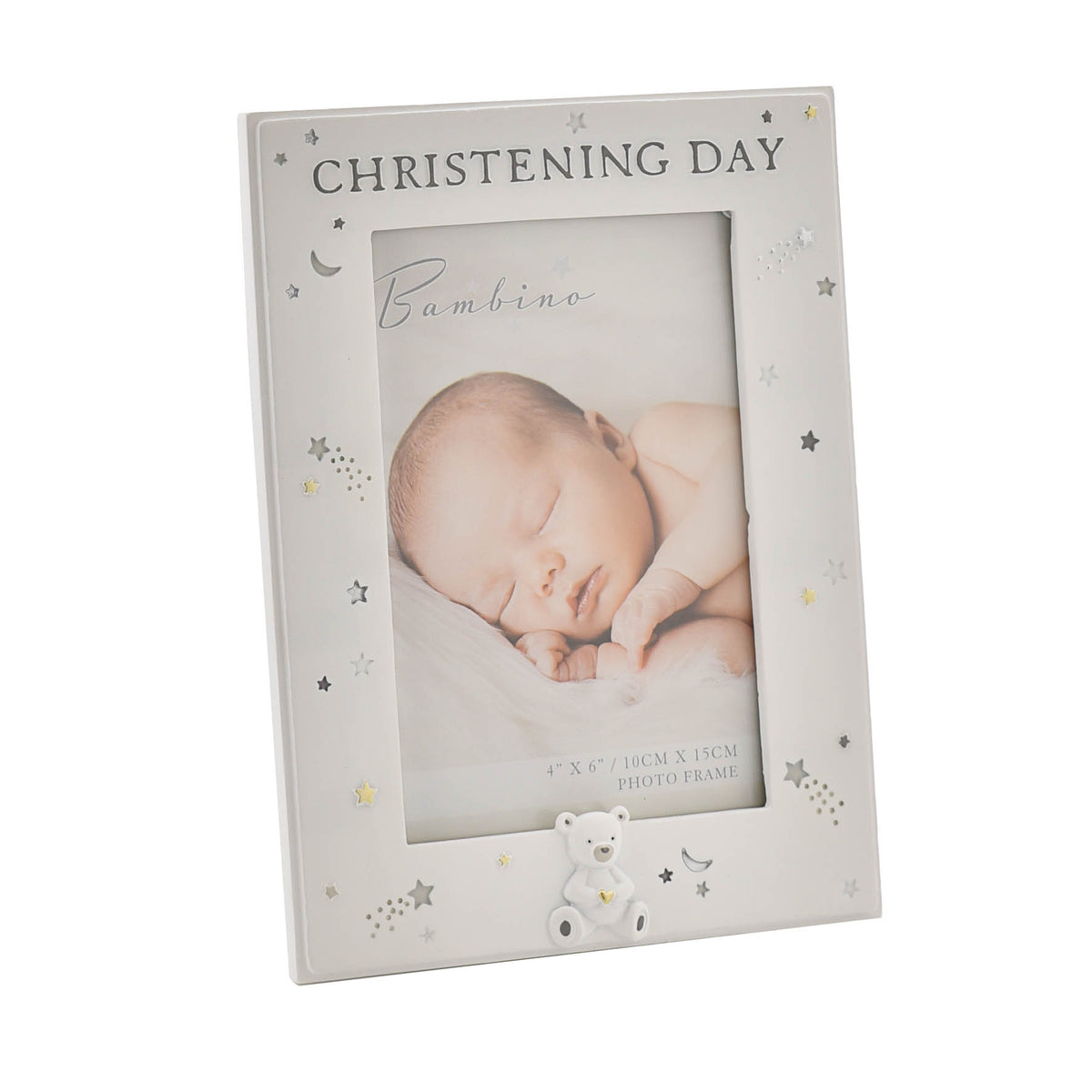 Bambino Resin Photo Frame Christening Day 4"x6" - Tiger Feet Ireland