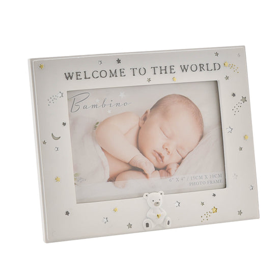 Bambino Resin Phot Frame Welcom To The World